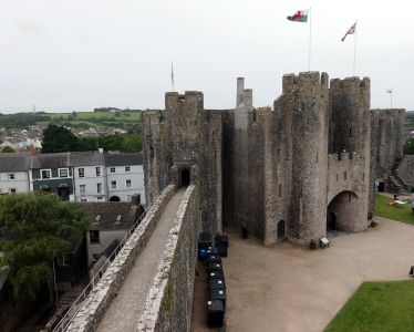 Na hradbách hradu Pembroke